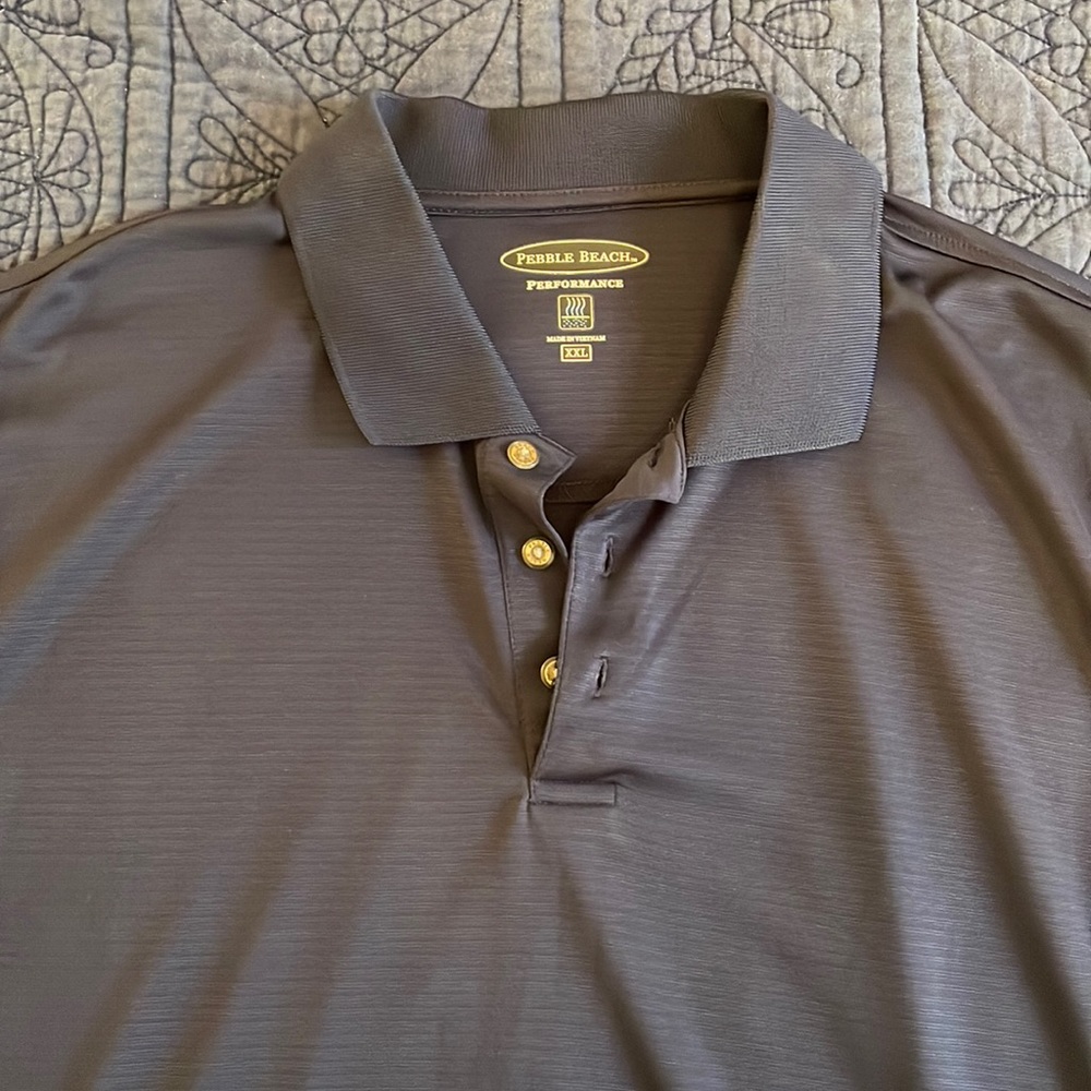 Golf Polo - Pebble Beach - Mens Blue XXL